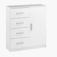 4 drawer 1 door chest TAPDRUP white