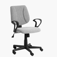 Kancelářská židle RUNGSTED šedý potah