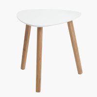 Sohvapöytä TAPS 40x40 valkoinen/bambu