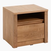 Bedside table VEDDE 1 drawer wild oak