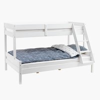 Stapelbed VESTERVIG 80/120x200 inclusief ladder wit