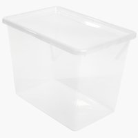 Boîte de rangement BASIC BOX 80l a/couvercle transparent