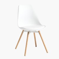 Dining chair KASTRUP white/oak