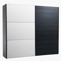 Wardrobe TARP 250x221 w/mirror black