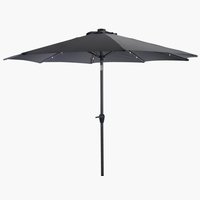 Marktparasol ASKIM Ø300 met LED grijs