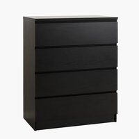 COD LIMFJORDEN 4 drawers black