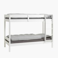 Poschodová posteľ VESTERVIG 2x90x200 vr. rebríka biela
