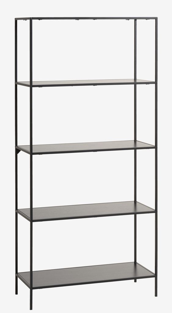 Shelving unit HORBELEV 5 shelves wide black | JYSK