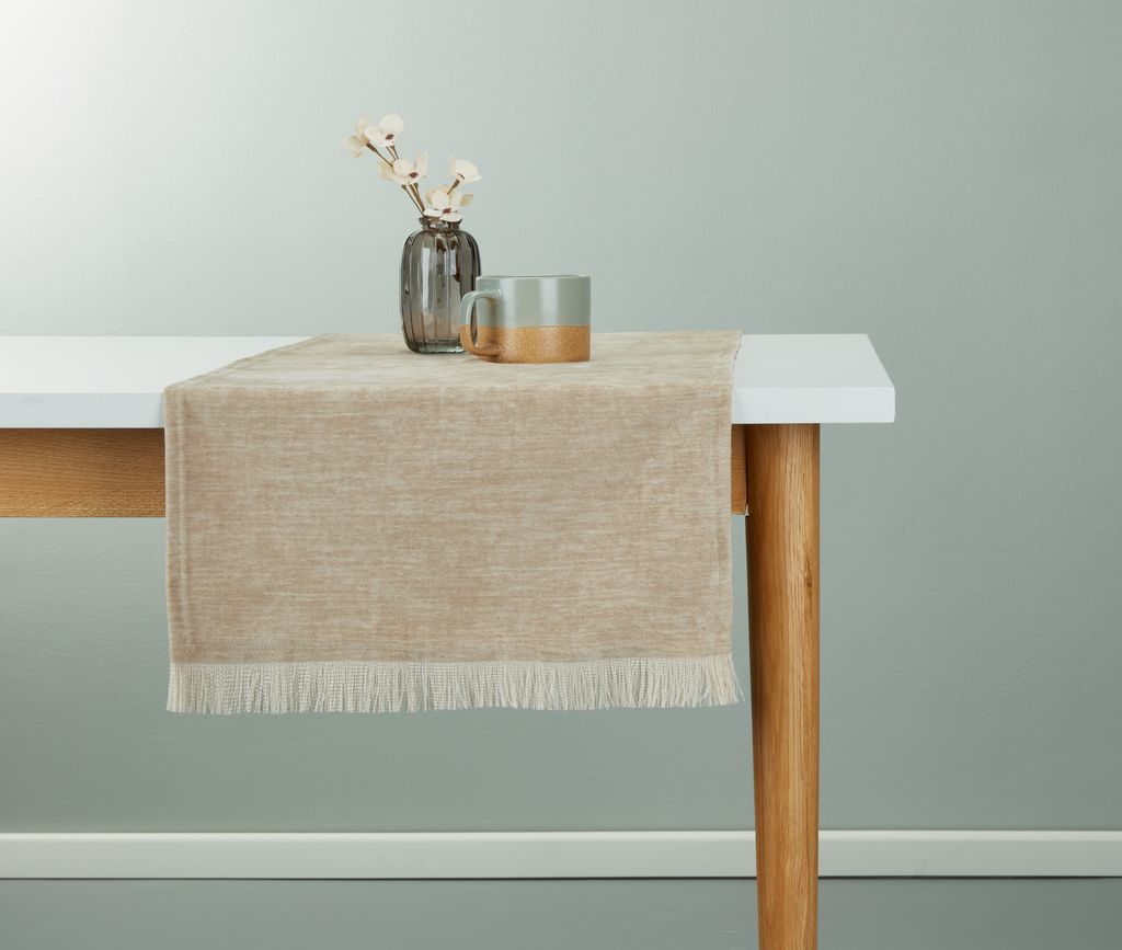 Table runner BRUNELLE 40x150 beige JYSK