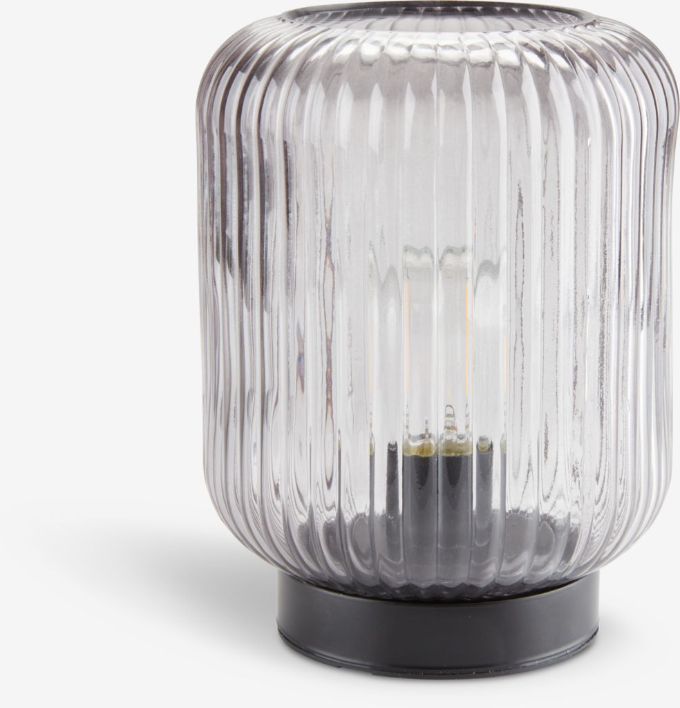 Battery lamp SIMMA D13xH17cm grey JYSK