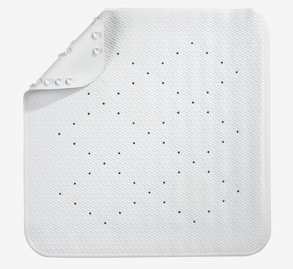 Non-slip bath mat BERG 54x54 white