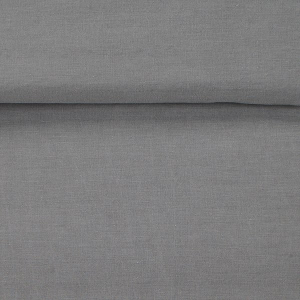 Parure de lit SANNE coton lavé 240x220 gris