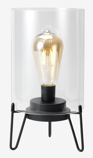 Lampe à piles ALKEKONGE Ø15xH28cm transparent