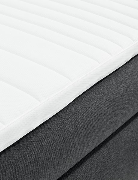 Boxspringbett 180x200cm ANDELVA GC45 grau-41 DZ