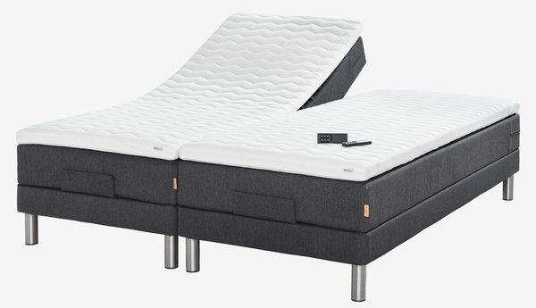 Adj. bed 80x200 GOLD E40 memory Grey-40