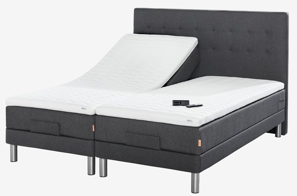 Adj. bed 80x200 GOLD E40 memory Grey-40