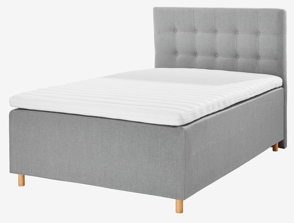 Boxspring 140x200 PLUS C80 grijs-23