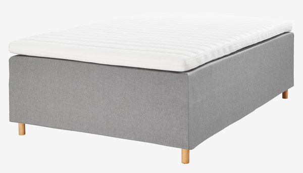 Boxspring 140x200 PLUS C80 grijs-23