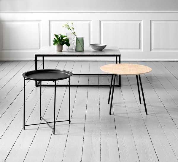 End table NYBO D55 oak colour/black