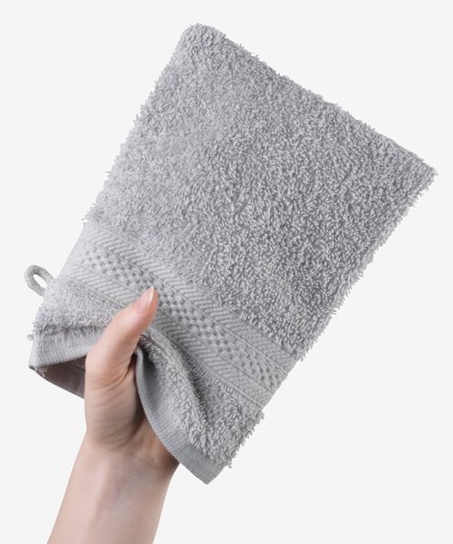 Waschhandschuh UPPSALA 14x20 hellgrau