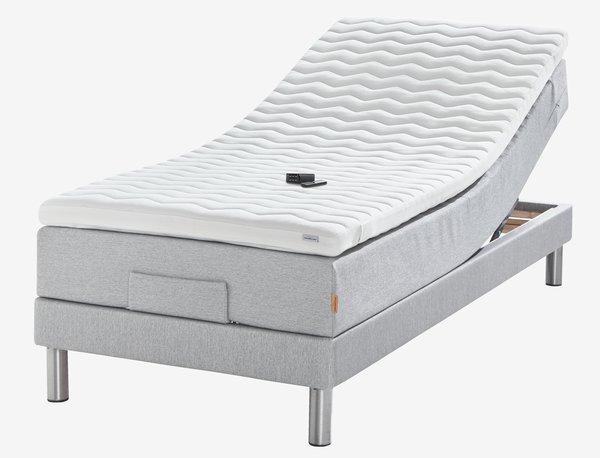 Elektrisch bed 90x210 JOSELVA GE40 grijs-27 latex