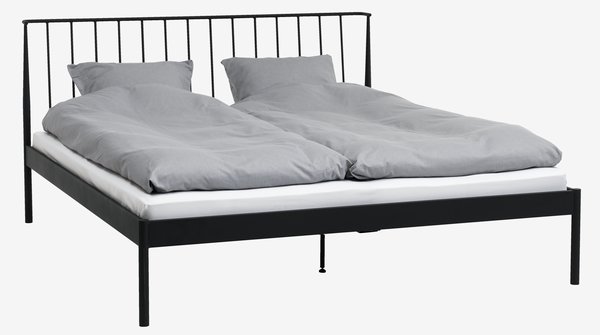 Rama łóżka ABILDRO 180x200 czarny