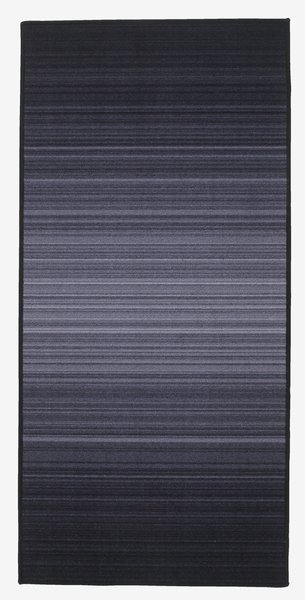 Teppe GULVEIS 67x140 mørk grå