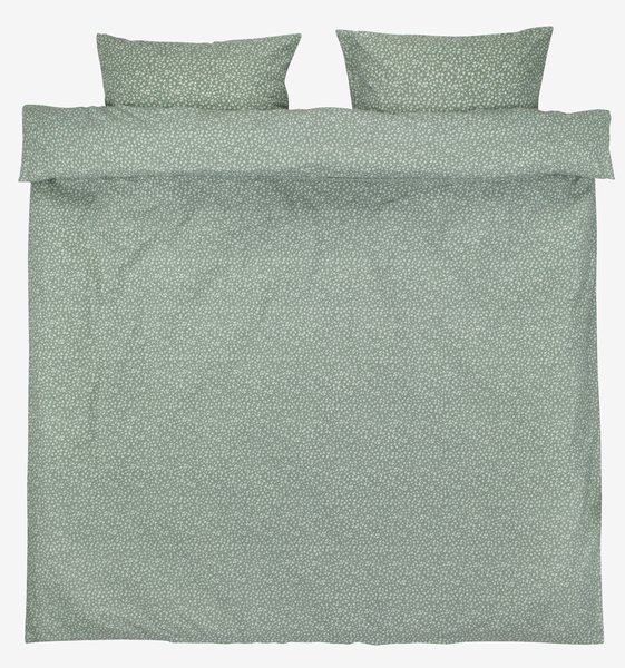 Duvet cover set HANNA Double green