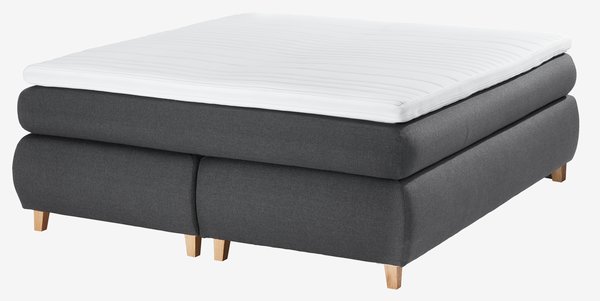 Boxspringbett 180x200cm GOLD C45 grau-41