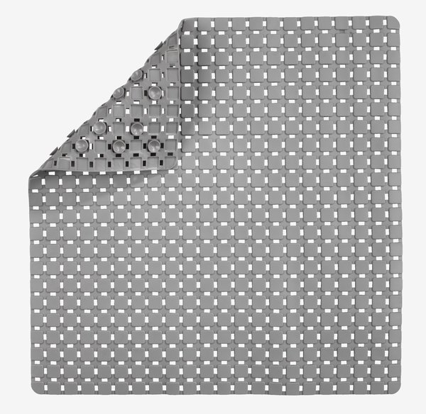 Tapis de bain anti-dérapant VITTINGE 55x55 gris