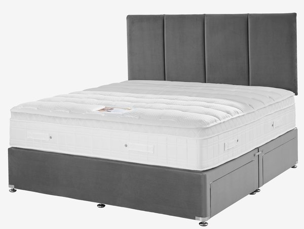 Headboard H50 STITCHED Super King Grey-43