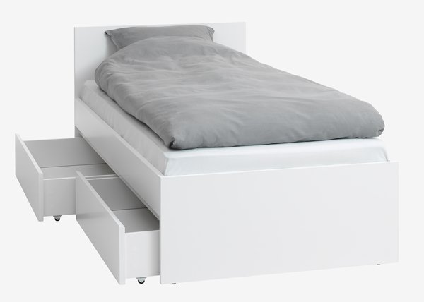 Cadre de lit LIMFJORDEN 90x200 blanc