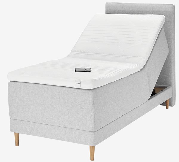 Elevationsseng 90x210cm DUNLOPILLO OSA E300 grå-32