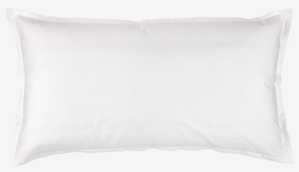 Taie d'oreiller en satin SALLY 65x100 blanc