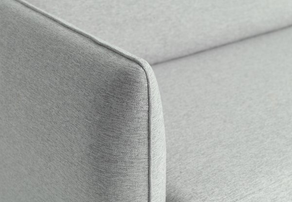 Canapé d'angle AARHUS méridienne droite gris clair