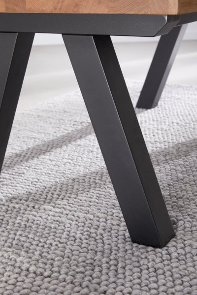 Tavolino SANDBY 60x110 cm color rovere naturale/nero
