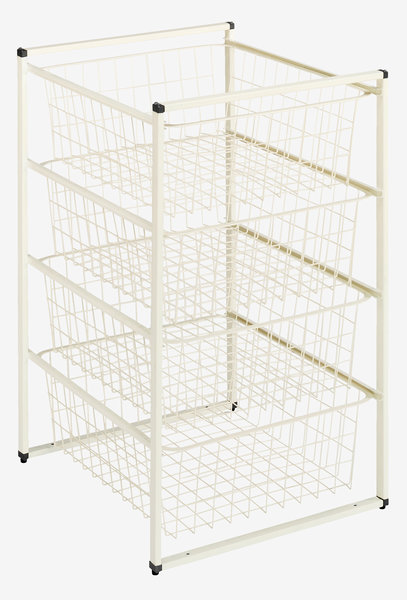 Wardrobe insert BARKHOLT 4 wire baskets