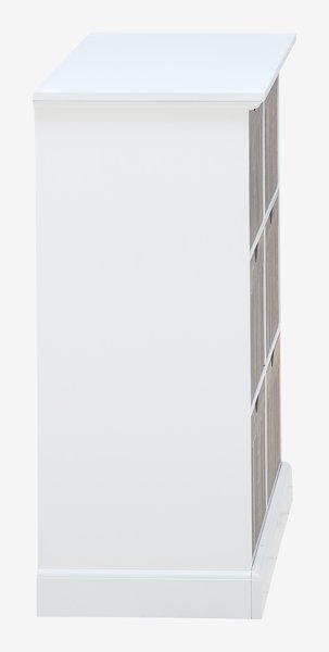 Cassettiera OLDEKROG 6 cassetti bianco/grigio