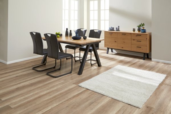 Esstisch SANDBY 100x160 eiche natur/schwarz