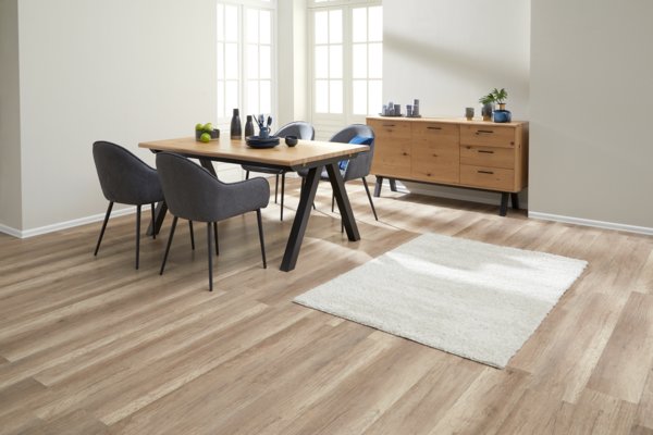 Esstisch SANDBY 100x160 eiche natur/schwarz