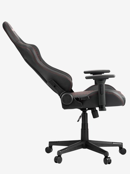 Chaise gaming NIBE simili cuir noir/rouge