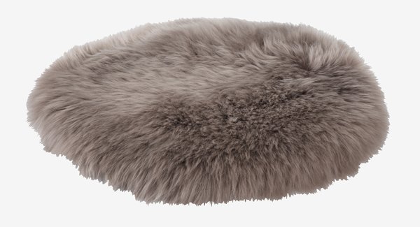 Andiamo Cuscino In Pelliccia Sintetica – 40x40 Cm, Color Tortora, Per Divano E Sedia, Morbido E Traspirante