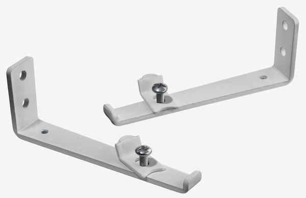 Support mural FIXI pour rail de rideau 2pcs/pqt 10cm blanc