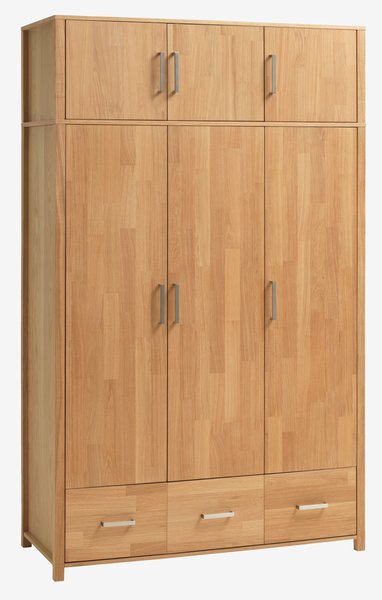 Kleiderschrank HUGGET 139x190 Eiche