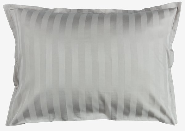 Funda de almohada de satén NELL 50x70/75 gris claro