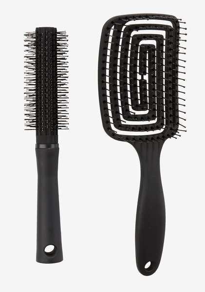 Brosse à cheveux HALLERNA noir assorti