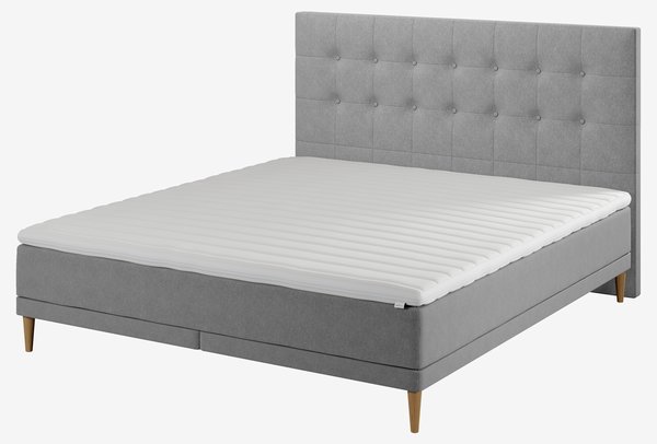 Sängynpääty 180x122 NISA H70 harmaa-23 DREAMZONE