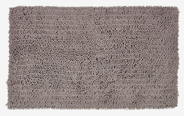 Tapis de bain ROSVIK 70x120cm chenille gris