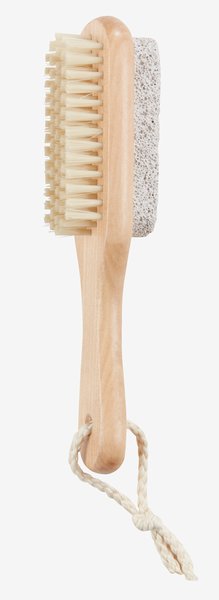 Brosse à ongles avec exfoliant VALJE bois Schima