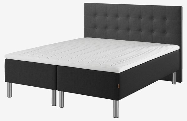 Sengegavl 180x122cm NISA H70 grå-40 DREAMZONE